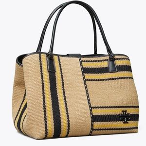 💝NeW! Tory Burch McGraw Stripe Oversized Satchel